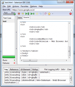One can also view the source code of recorded script which will appear as given below