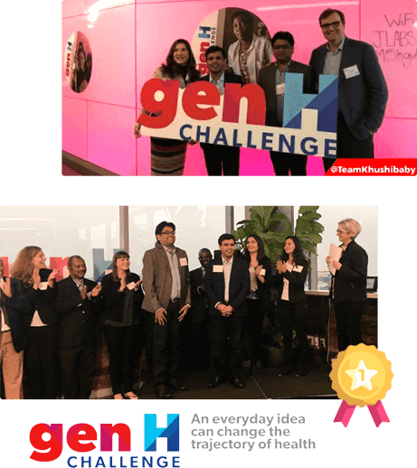 GenH award won by Khushi Baby and Mobisoft Infotech Team