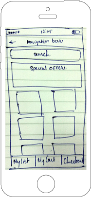 Mobisoft grocer app prototype