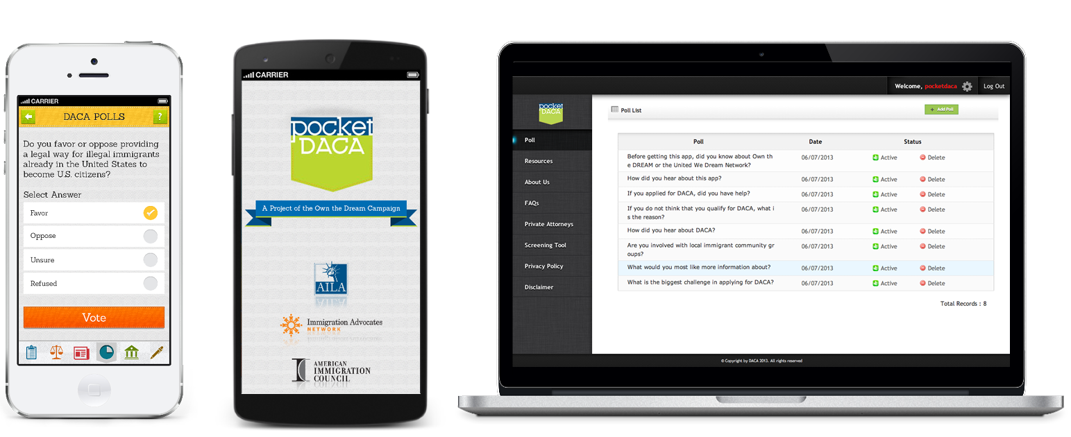 DACA mobile application