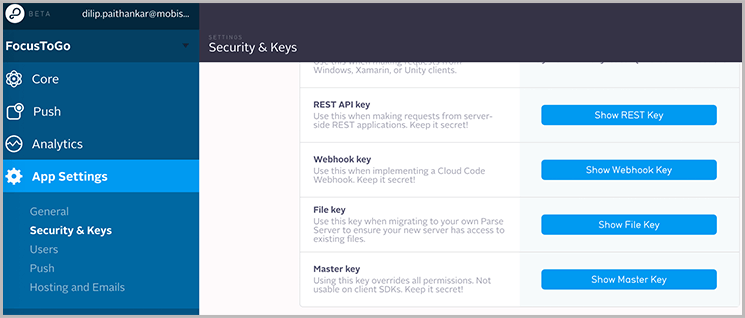 security keys