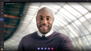 microsoft teams video call interface