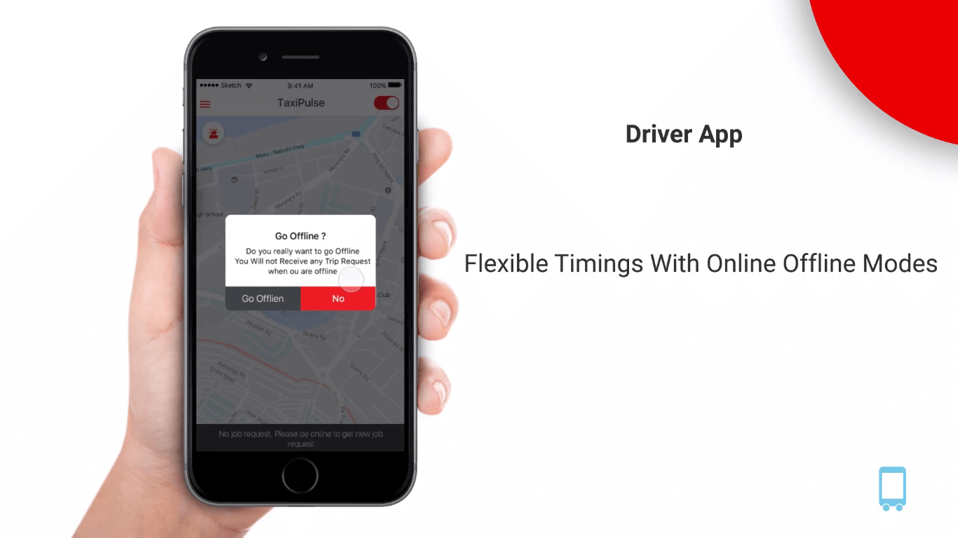 taxi dispatch app availability feature