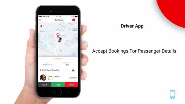 taxi dispatch app trip progress screen