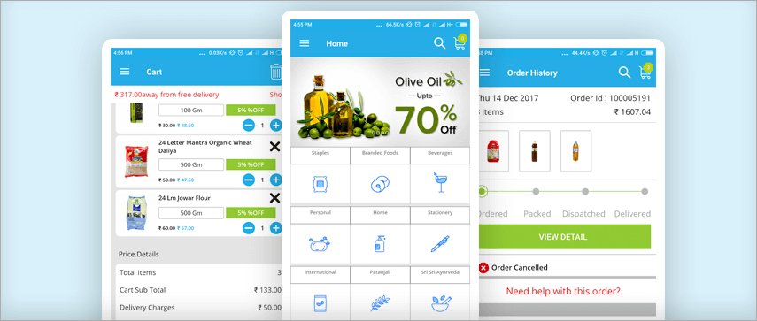 Bazaar Cart app
