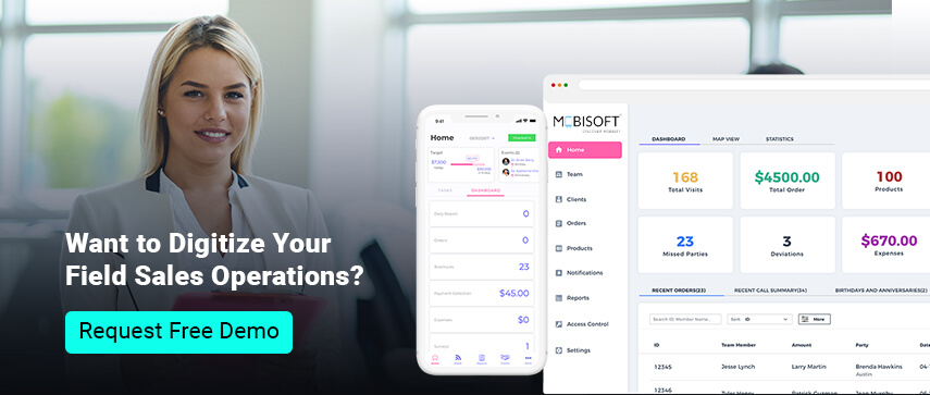 field sales app demo Mobisoft Infotech