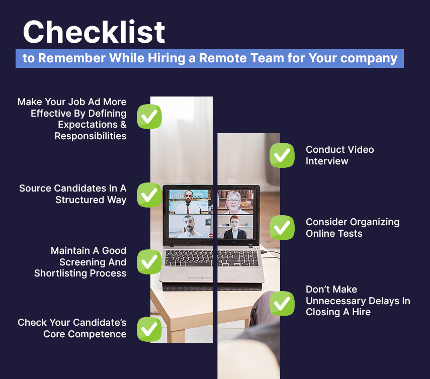 checklist to hire a remote team for your company