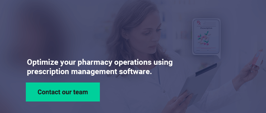 Optimize your pharmacy operations using prescription management software.