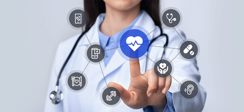 digital self-service options and communications tools for healthcare