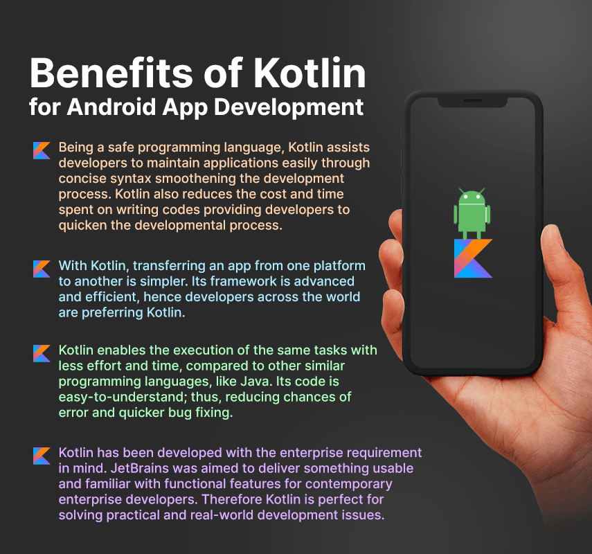 benefits of kotlin for android app development