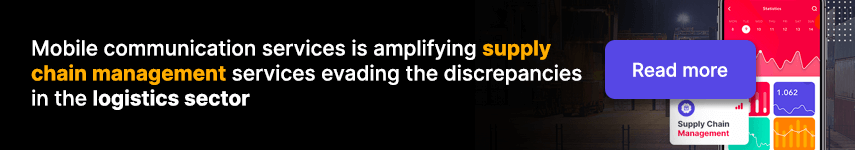 Mobile communication services is amplifying supply chain management services evading the discrepancies in the logistics sector