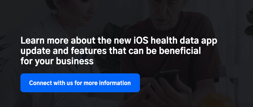 Learn more about the new iOS health data app update and features that can be beneficial for your business