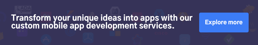 Transform your unique ideas into apps with our custom mobile app development services.