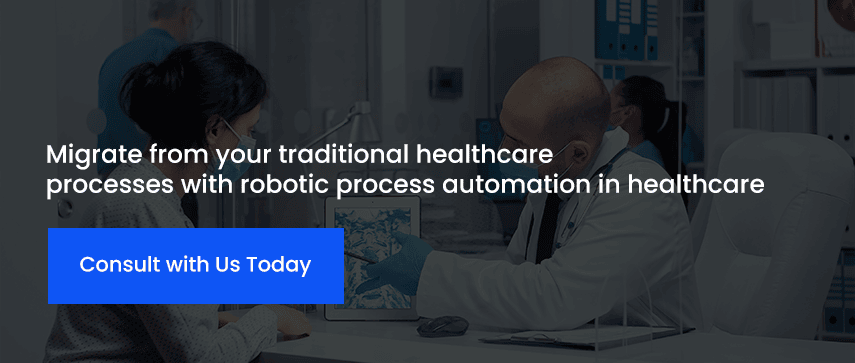 Migrate from your traditional healthcare processes with robotic process automation in healthcare 