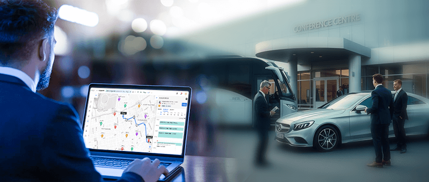 Event logistics and VIP transportation coordination with management software