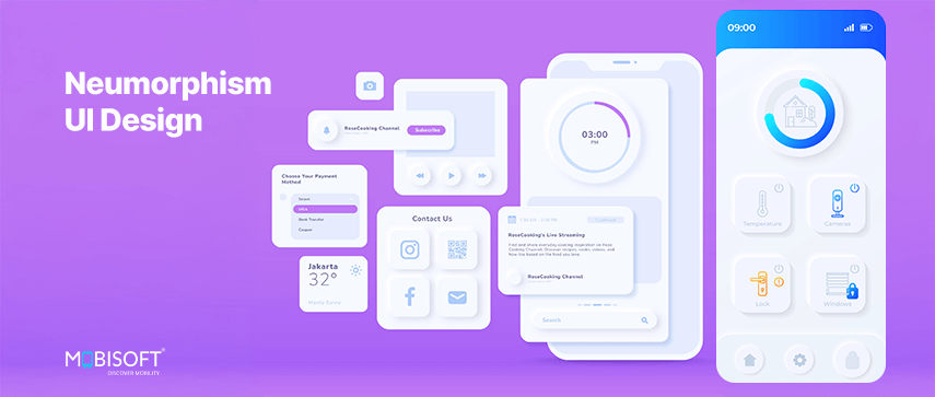 Neumorphism UI design offering soft and minimal interface appeal