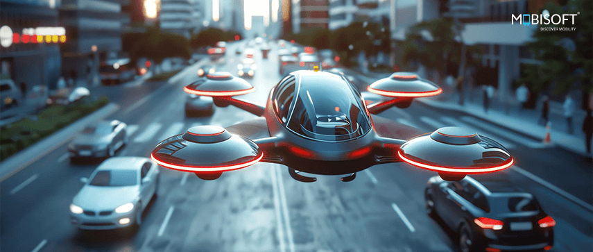 Aircrew in action with advanced AI technology for transportation