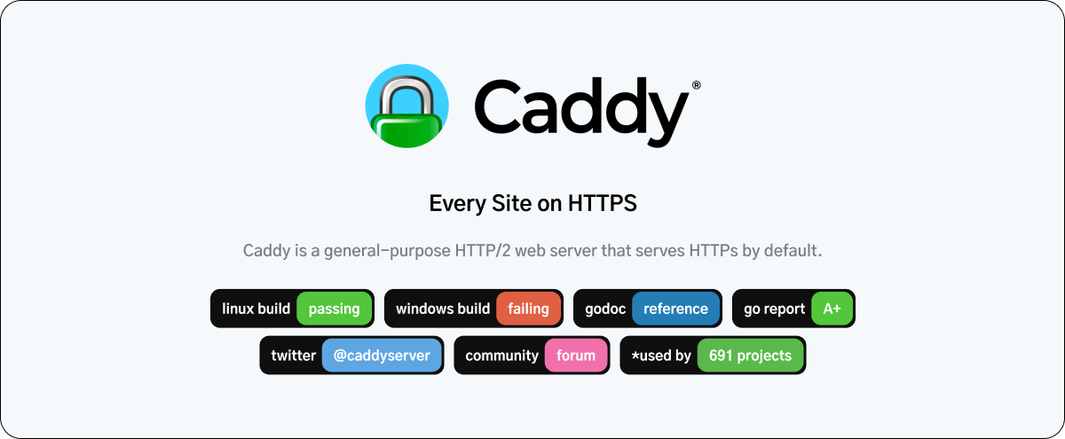 Caddy server enabling HTTPS on every site automatically