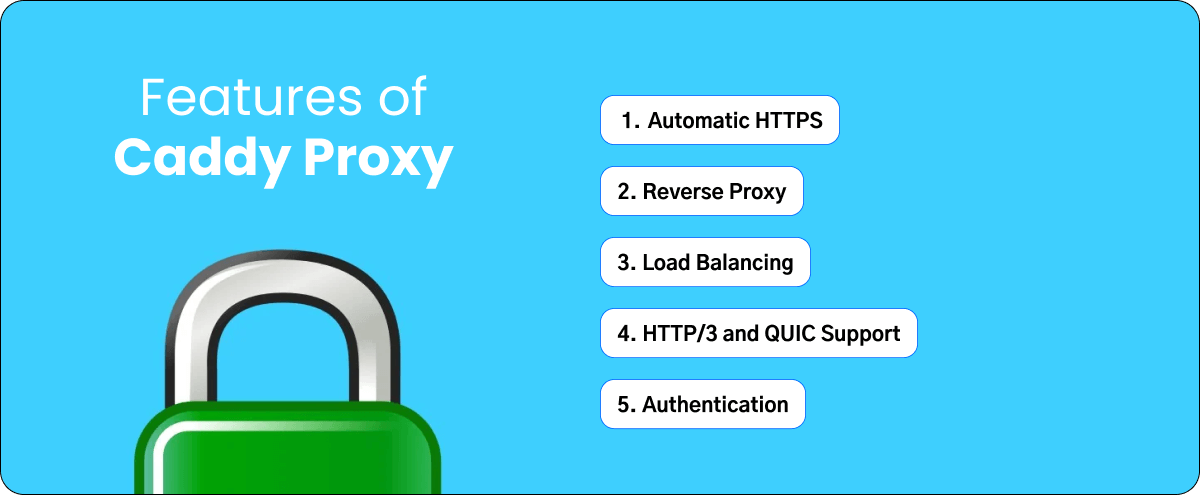 Key features of Caddy web server proxy for secure connections