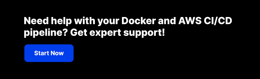 Expert support for Docker and AWS CI/CD pipeline setup