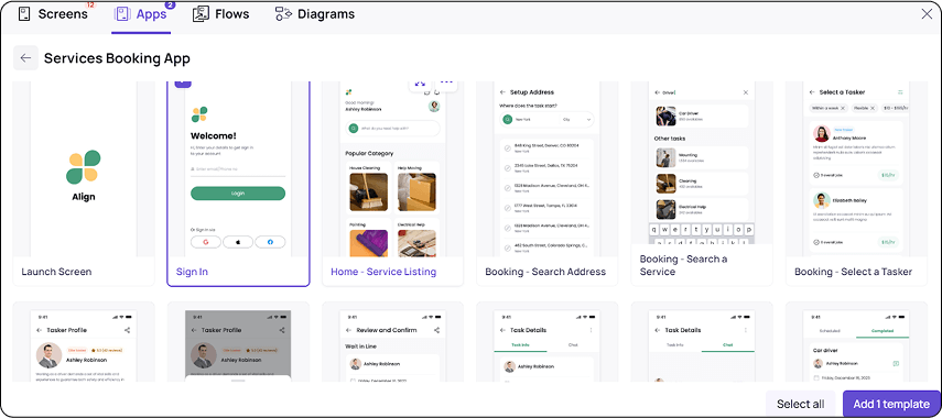 AI tools for design and mockups in software projects.