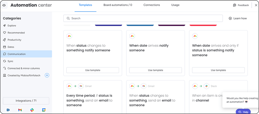 AI-powered centralized platforms for project management.