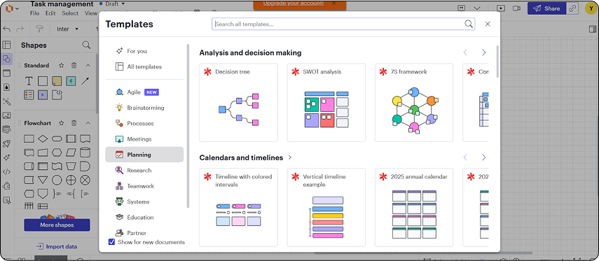 Knowledge base and insights from past projects powered by AI.