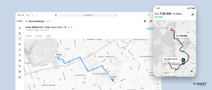 School bus GPS tracking software for real-time monitoring