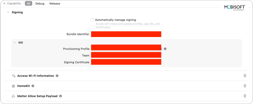 Register Bundle ID and Enable Matter SDK Capabilities