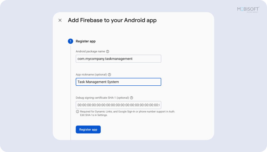 Add Firebase to Your Android App Add Firebase SDK to Android app