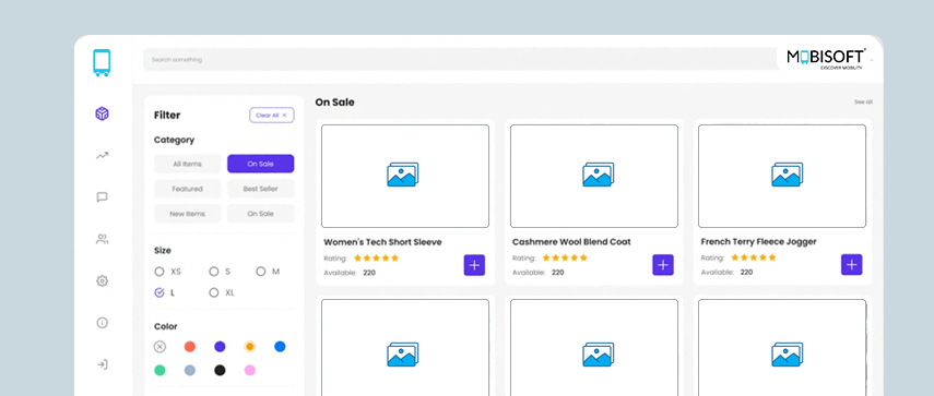 Build Cost-Effective Ecommerce Websites for Hyperlocal Markets Modern ecommerce website interface for local shopping