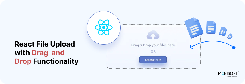 Implement Drag-and-Drop in React File Upload Drag and drop file upload feature in React component