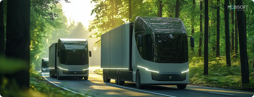 Driving Sustainability with Electric and Hybrid Fleets Electric trucks advancing sustainable fleet operations