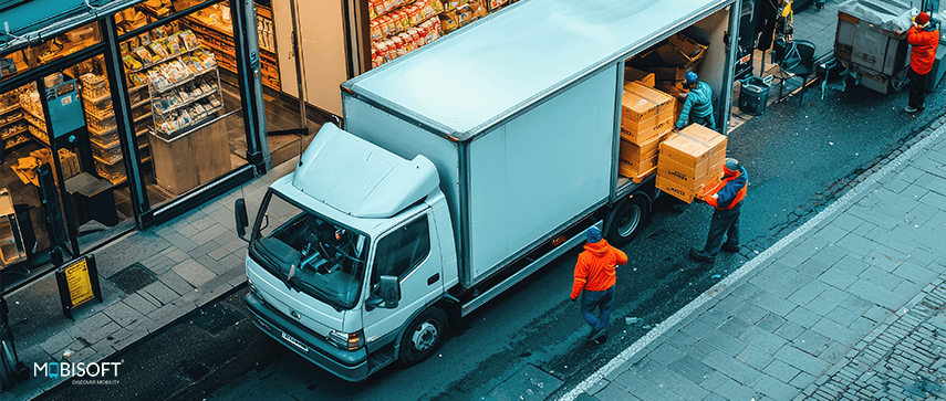 Delivering Local Happiness through Hyperlocal Ecommerce Local shopper receiving a hyperlocal ecommerce delivery