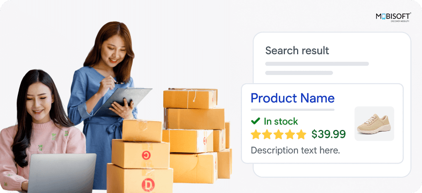 Search Result with Rich Snippets Search result displaying rich snippets for e-commerce products