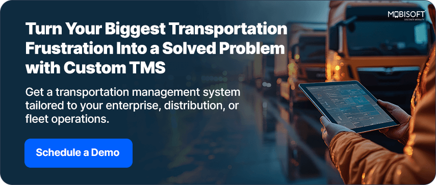 Solving Transportation Challenges with Custom TMS Custom TMS solution addressing key transportation challenges