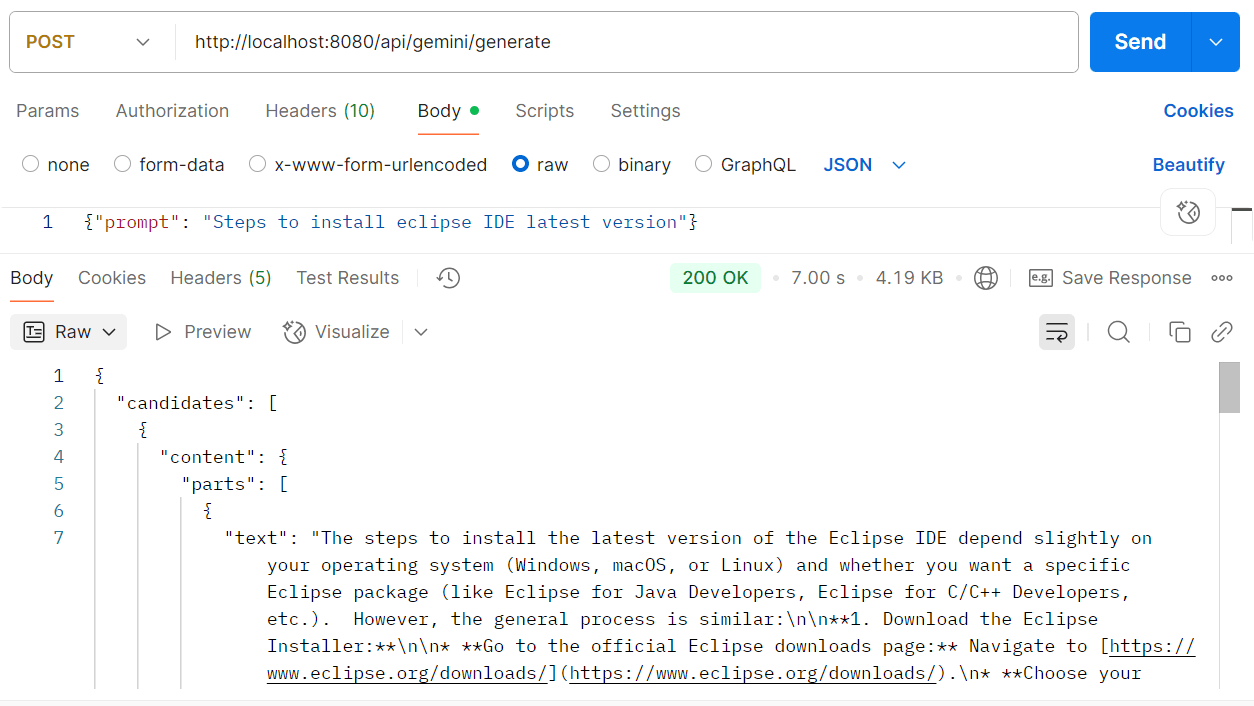 Gemini AI Guide – Eclipse IDE Installation Gemini AI response on installing Eclipse IDE