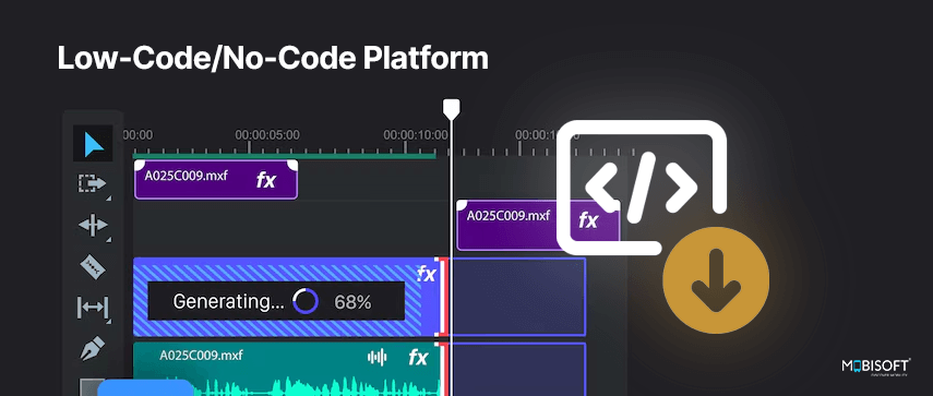 User Interface of Low-Code No-Code Platform for Enterprise Innovation Low-code and no-code platform interface for scalable innovation frameworks