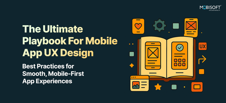 Banner highlighting best UX practices for mobile apps
