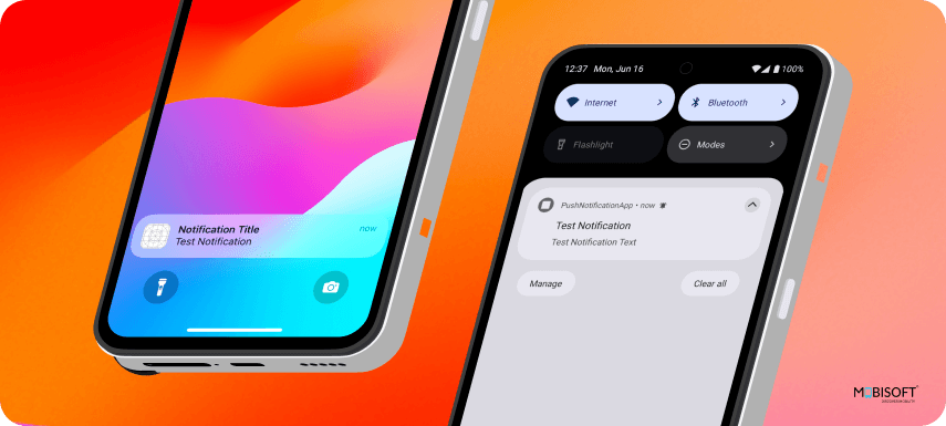 Notification Appearance in Background/Suspended State Push notification display in background state