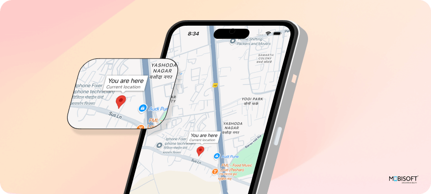 Show current location on map using react-native-maps