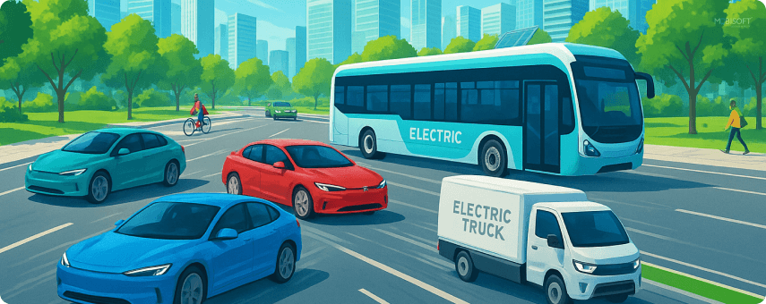 Electric vehicles and net zero transportation solutions
