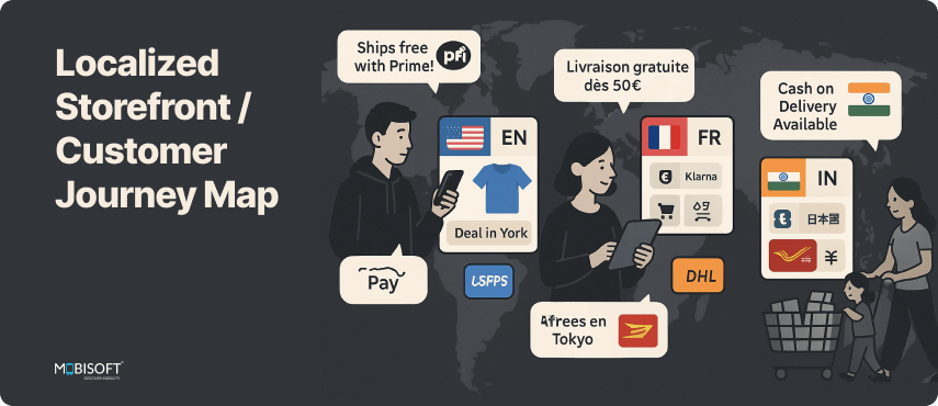 Ecommerce customer journey map across international markets