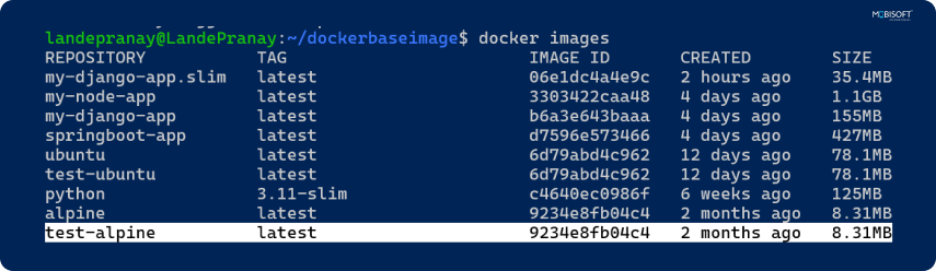 Alpine Dockerfile for lightweight container images