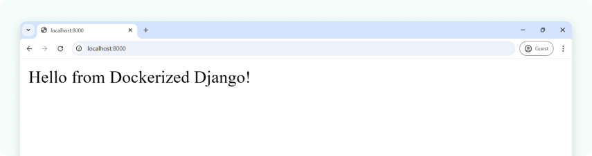 Django Project Docker Build & Run Django Docker project template build and run