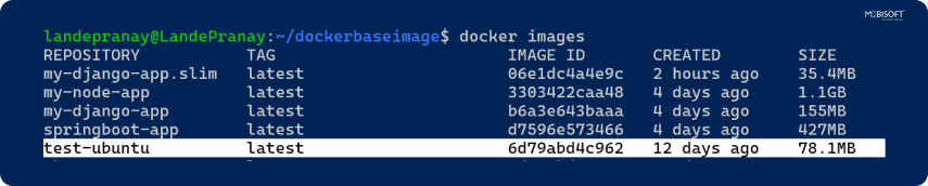 Ubuntu Dockerfile example for building containers
