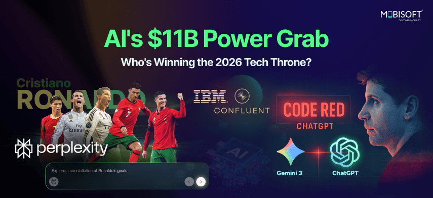 AI's $11B Power Grab: Who's Winning the 2026 Tech Throne? AI Tech News Dec 2025 covering IBM Confluent acquisition, Cristiano Ronaldo investment, ChatGPT vs Gemini 2025 trends, and Google AI glasses 2026 updates