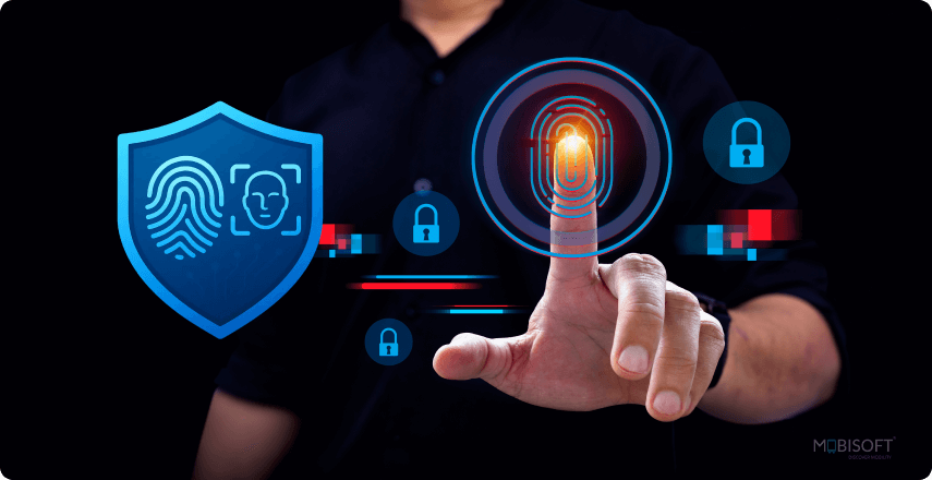 Flutter Secure Biometric Authentication Security Shield Security shield illustration representing Flutter secure biometric authentication