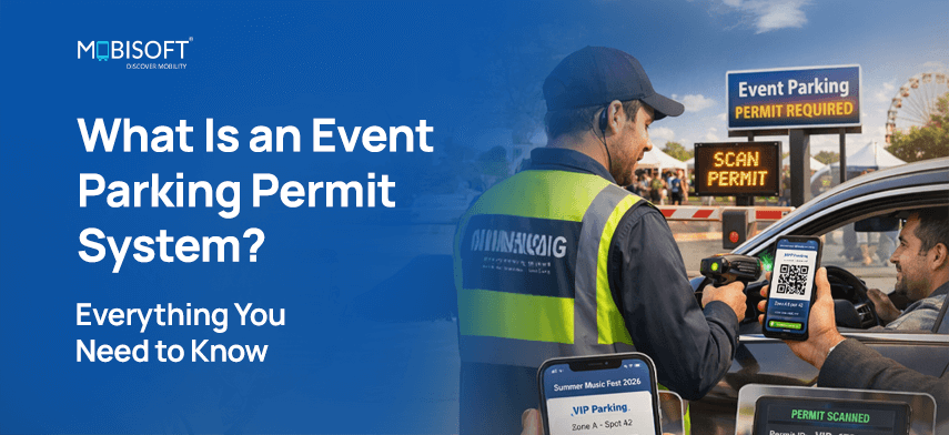 Event parking permit system for managing vehicle access digitally