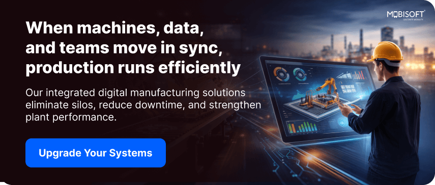 Data-driven manufacturing environment where machines and industrial automation solutions operate in sync